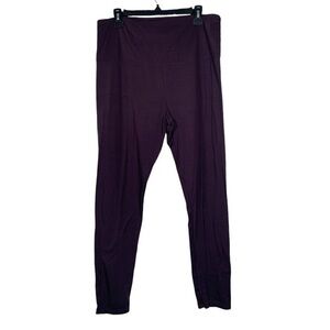 Tuff Athletics Plum Purple Athletic SOFT Leggings Size XXL EUC #DS-1680